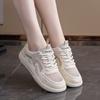2025 little white shoes children's summer new Korean version of leisure sports versatile breathable mesh board shoes women HY6662