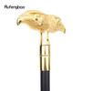 Gold Luxus Doppel Adler Kopf Spazierstock Mode Spazierstock Gentleman Elegante Cosplay Spazierstock Knauf Crosier 93cm