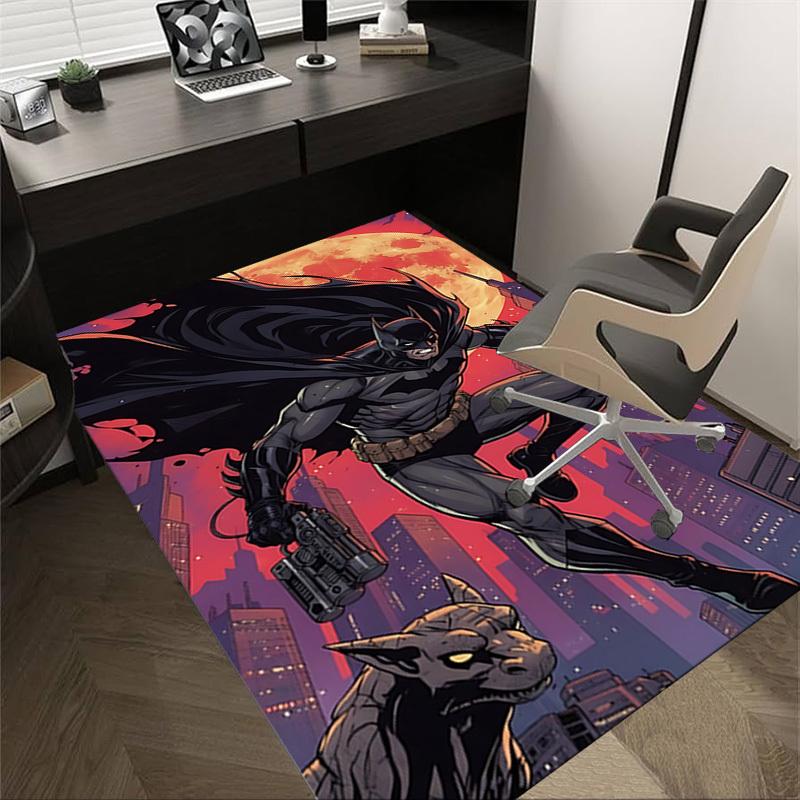 

1 шт. Ковер с изображением ночного пейзажа Готэма Бэтмена, для декора дома и офиса, коврик под кресло, праздничный подарок, ковер для конференц-зала L1288 60cm by 90cm