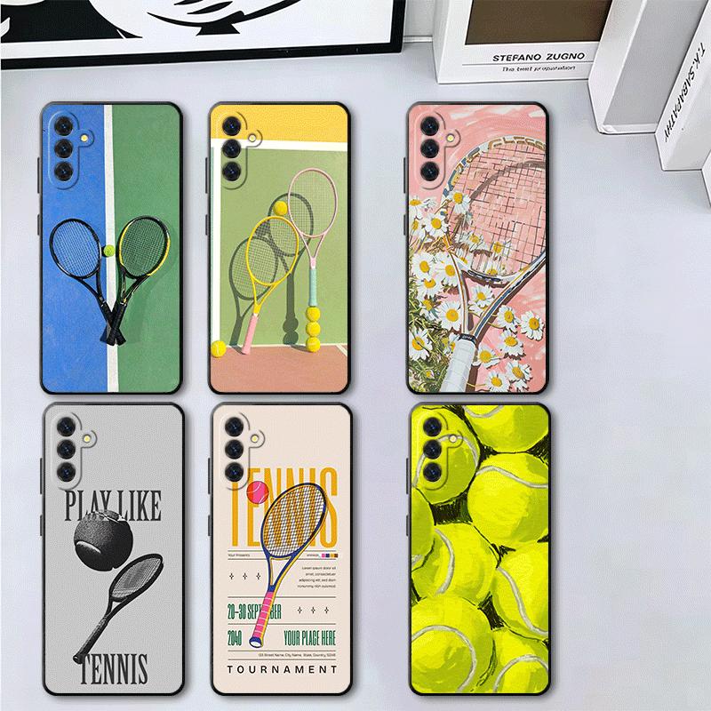 Tennis Sport Soft Phone Case for Samsung A17 A37 A57 A16 A26 A36 A56 A15 A25 A35 A55 A14 A24 A34 A54 A13 A23 A33 A53 A52 A12