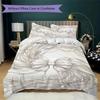 Gorgeous Bow Pattern Bedding Uilt Set Uilt Cover Pillowcase Home Decoration Birthday Gift (1 * Duvet Cover + 2 * Pillowcase  Without Core)112