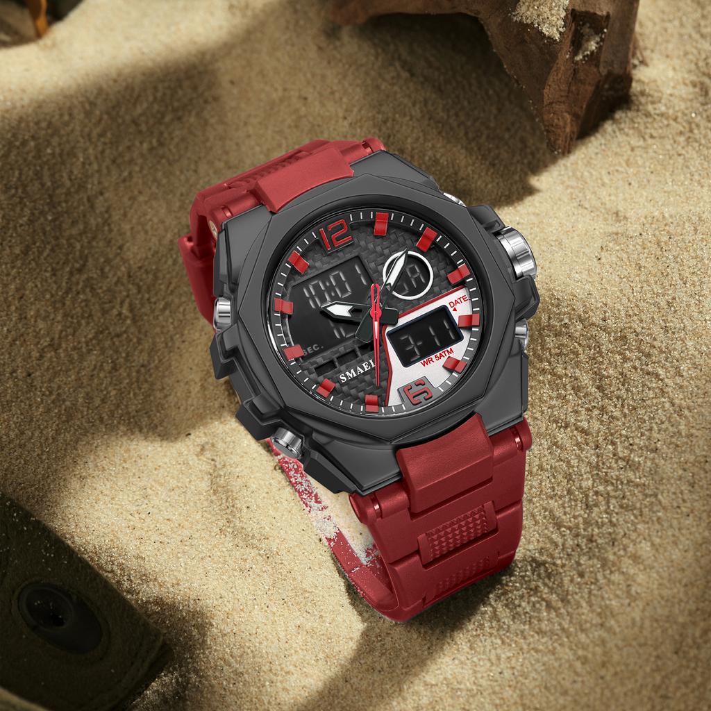 NEW Sport Watch Men  Dual Time Watch Digital Led Watch Alarm Clock 8103 Fashion Men's Wristwatches Digital LED Watch Sports