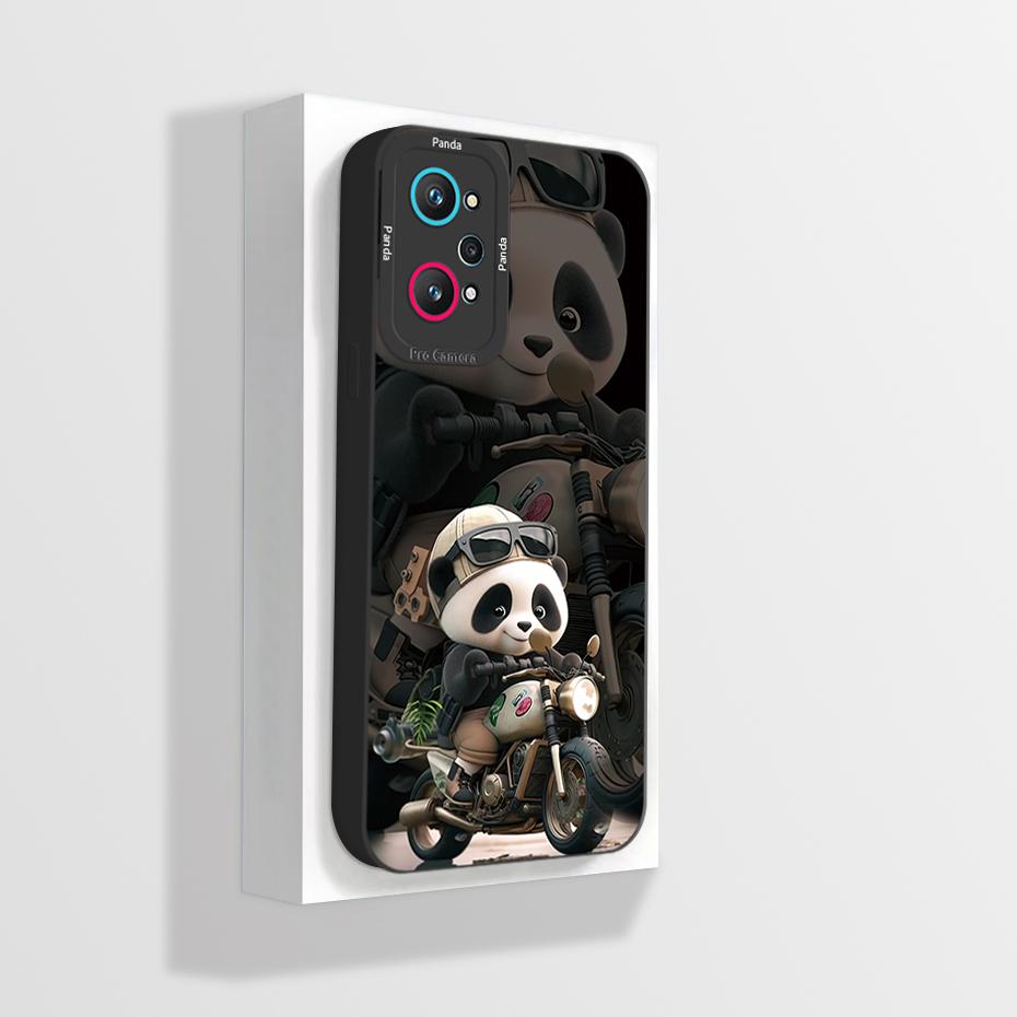 

For Realme GT Neo 3T Case Realme GT Neo 2 Phone Case Realme gt neo2 GT 2 Cover Panda Origonal Liquid Silicone Shockproof Cover Realme GT Neo 2T