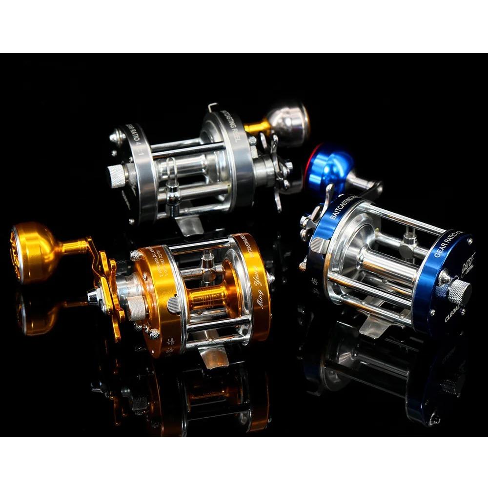 Single Rocker Drum Reel 40L50L60L Double Brake System 2+1BB Jumping Ship Sea Fish Fishing Die-casting Reel Catching Salt Water
