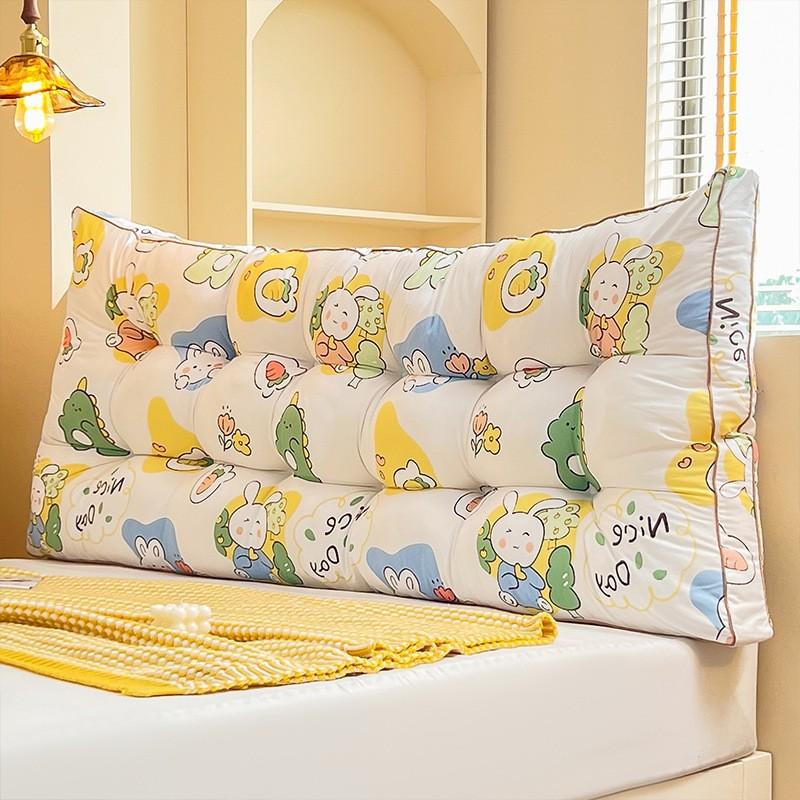

Bedhead Cushion Soft Bag Thickened Waist Protection Bedroom Dormitory Bed Reading Tatami Backrest Sofa Cushion No Need To Disassemble or Wash cushion 90x60x10cm