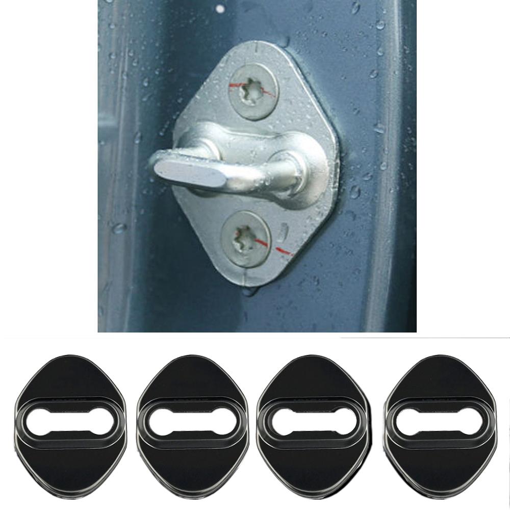 4PCS Car Door Lock Cover Case For Toyota chr Corolla Camry rav4 Yaris hilux prius avensis auris Prado verso fortuner Accessories