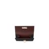 BONAVENTURA Vittoria Kleines Portemonnaie aus Nobile Leder (Schwarz x Bordeaux), Hergestellt aus echtem europäischen Leder, Perfektes Geschenk für Frauen (BWAN41-BKBX)