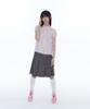 Kasiko Puff Sleeve Lace Shirt Pink