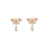 Chic Zircon Butterfly Stud Earrings - 2024 Trendy Luxury Accessory for Women