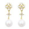 Elegant Bow-Knot Tassel Alloy Earrings for Women's 2025 Spring/Summer