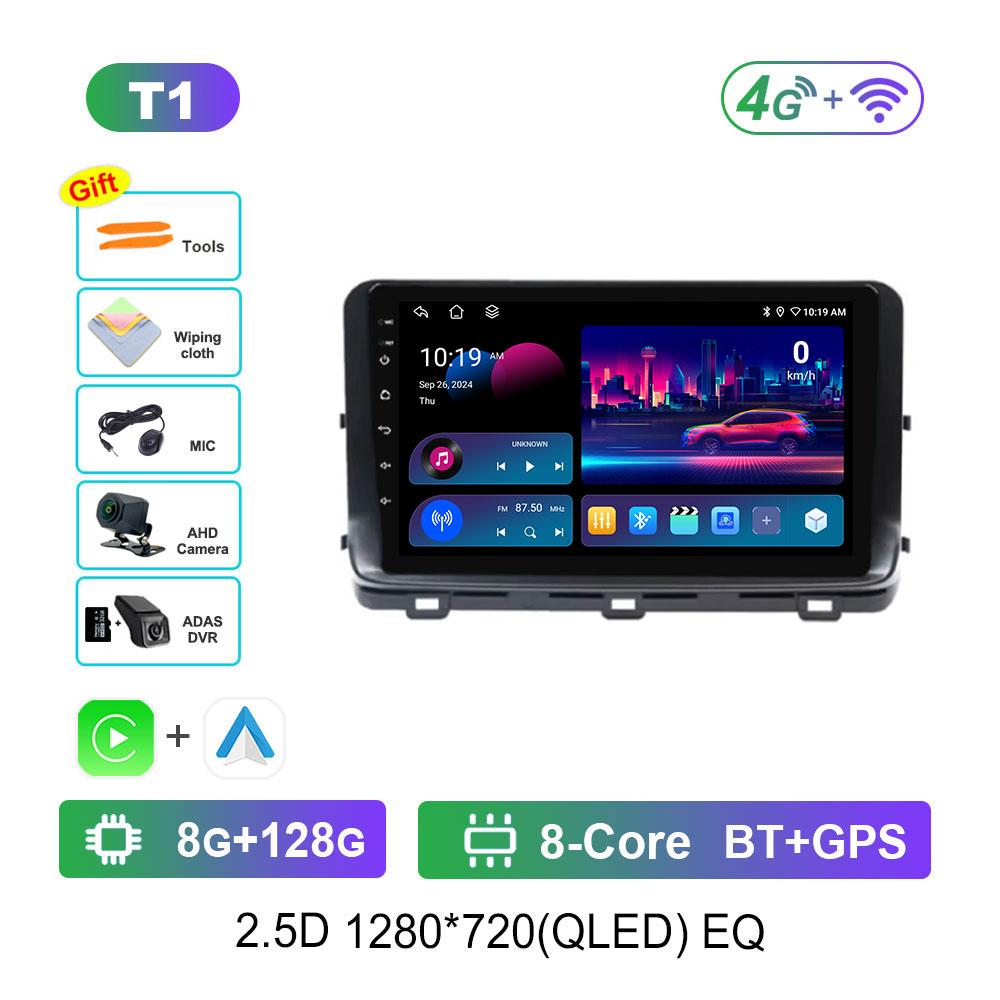 Car Radio Multimedia Player Android 14 Intelligent System for Kia Ceed 3 CD 2018 - 2022 2.5D Screen GPS Navigation WiFi BT