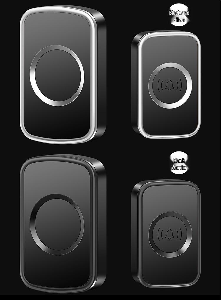 Battery and DC Powered Wireless Doorbell with Plug-in Free Call Button for Home Use