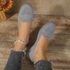 New Oversized Single Shoe with Fly Woven Mesh Surface, Shallow Mouth, One Foot Kick, Lazy Flat Bottom Casual Women's Shoes