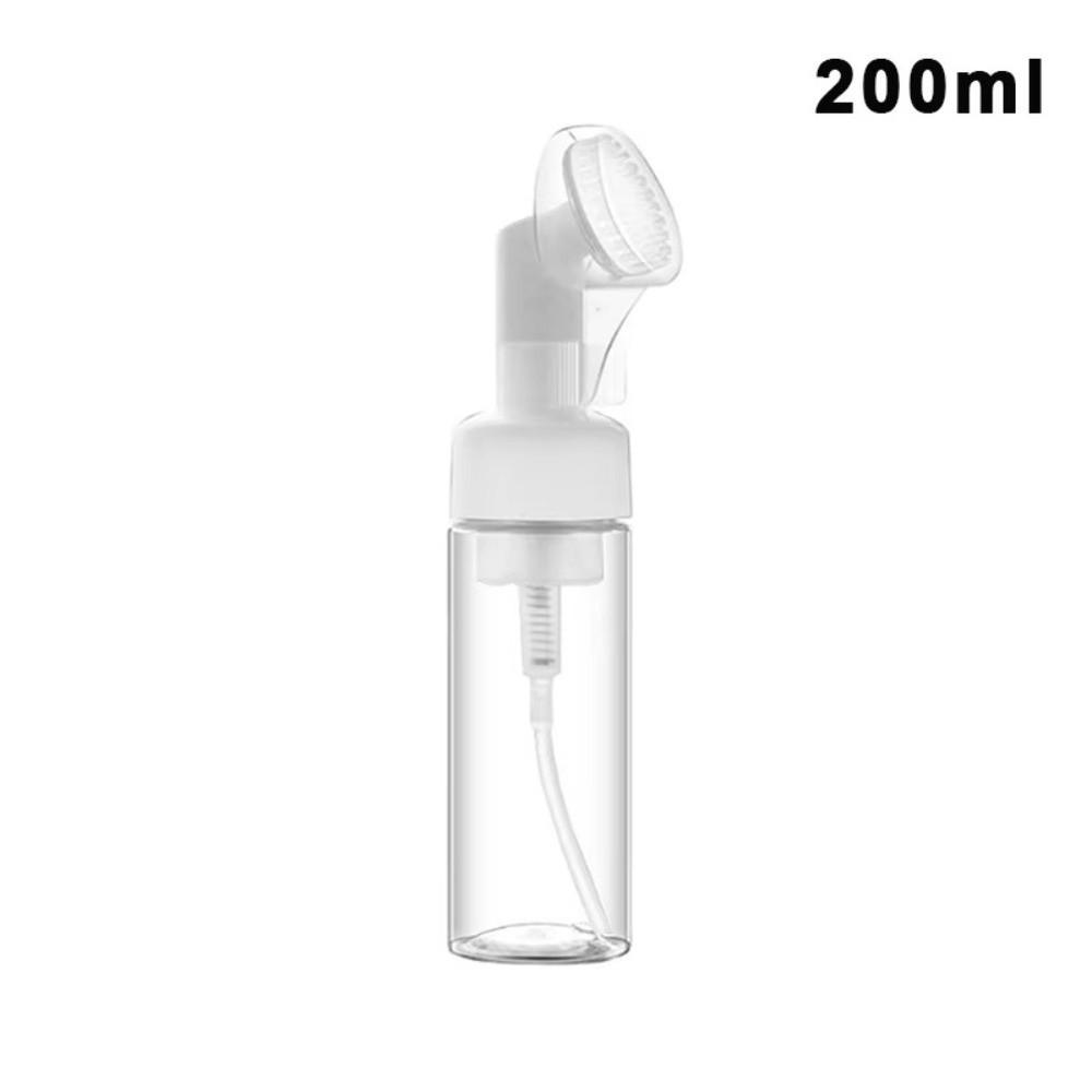 Silicone Brush Soap Foaming Bottle Portable Facial Cleanser Bottle  Makeup Use