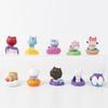 10/13pcs/Kit Animation Design Gabby Dollhouse Animation Figure Plaything POLYVINYL CHLORIDE Miniature Smiling Car Cat Hug Gaby Statues Figures For