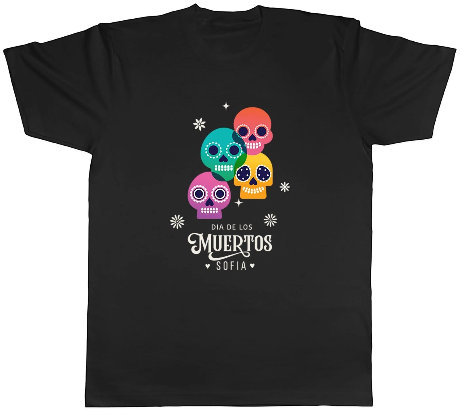 Personalised Dia De Los Muertos Day of the Dead Mens T-Shirt Tee Gift Top XL