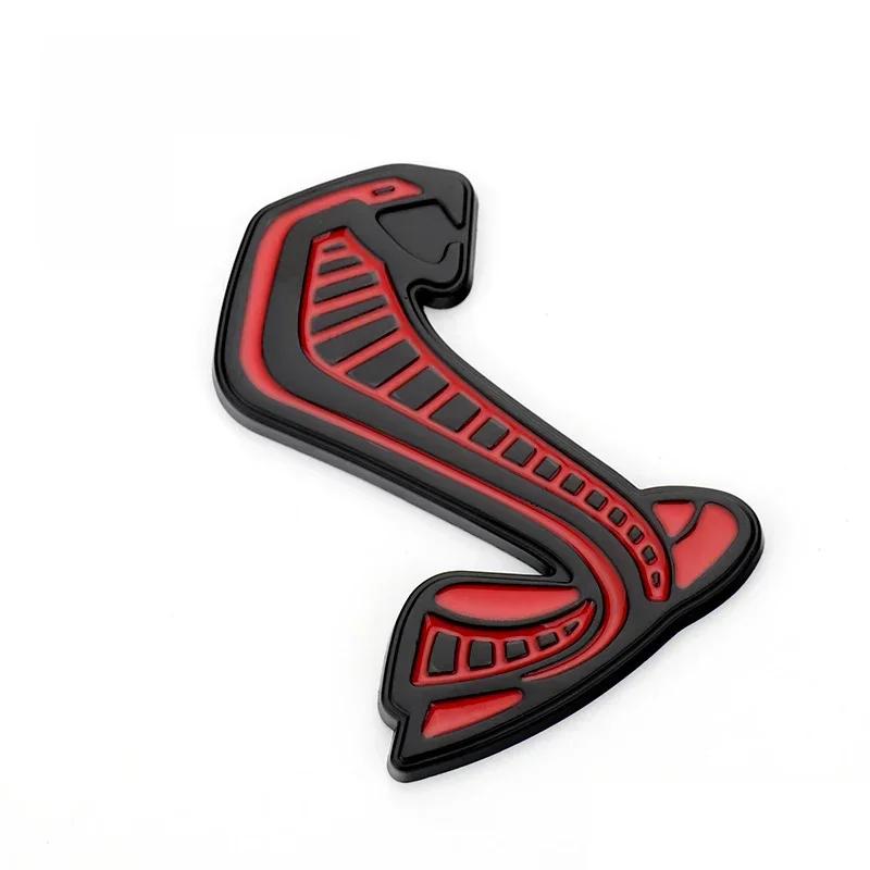 Metal Car Front Grille Emblem for Ford Shelby GT500 Mustang Fiesta Focus Mondeo Kuga Ranger Explorer Rear Trunk Badge Sticker