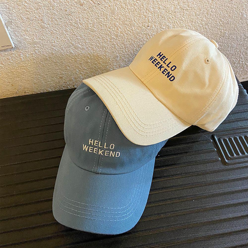 

Hello Weekend Мужская пара Девочек Кепки Snapback с вышивкой Бейсболка с буквами Женская кепка с козырьками
