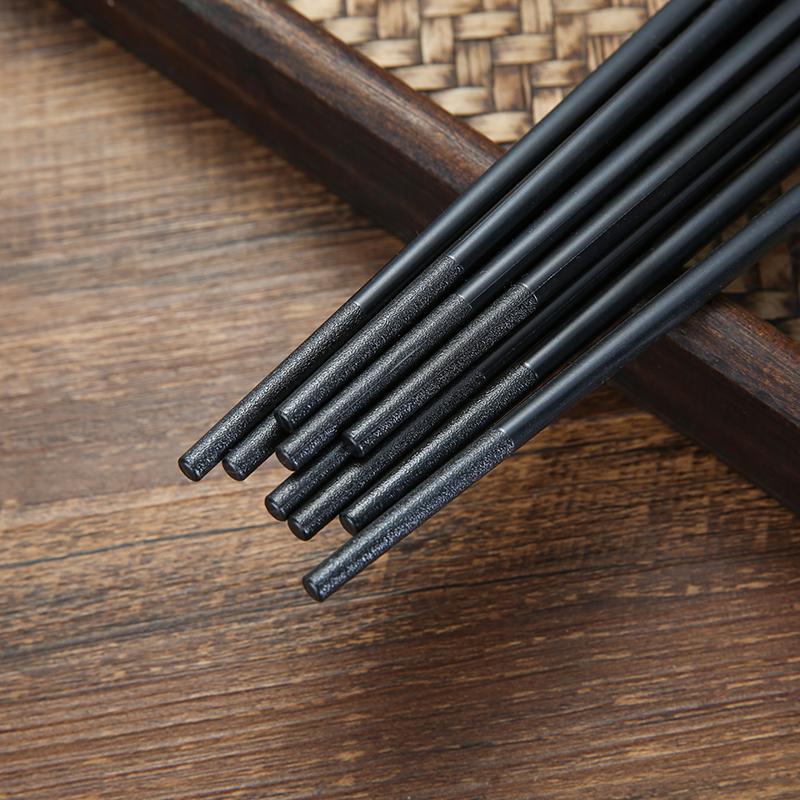 1 Paar Japanische Essstäbchen Schwarz Sushi Fast Food Nudeln Essstäbchen Koreanisches Tafelgeschirr Küchenbar Zubehör Chinesisches Besteck