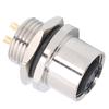 Waterproof Connector Thread Panel Front Mounting Socket Electrical Circuit Accessories M12?B?S4