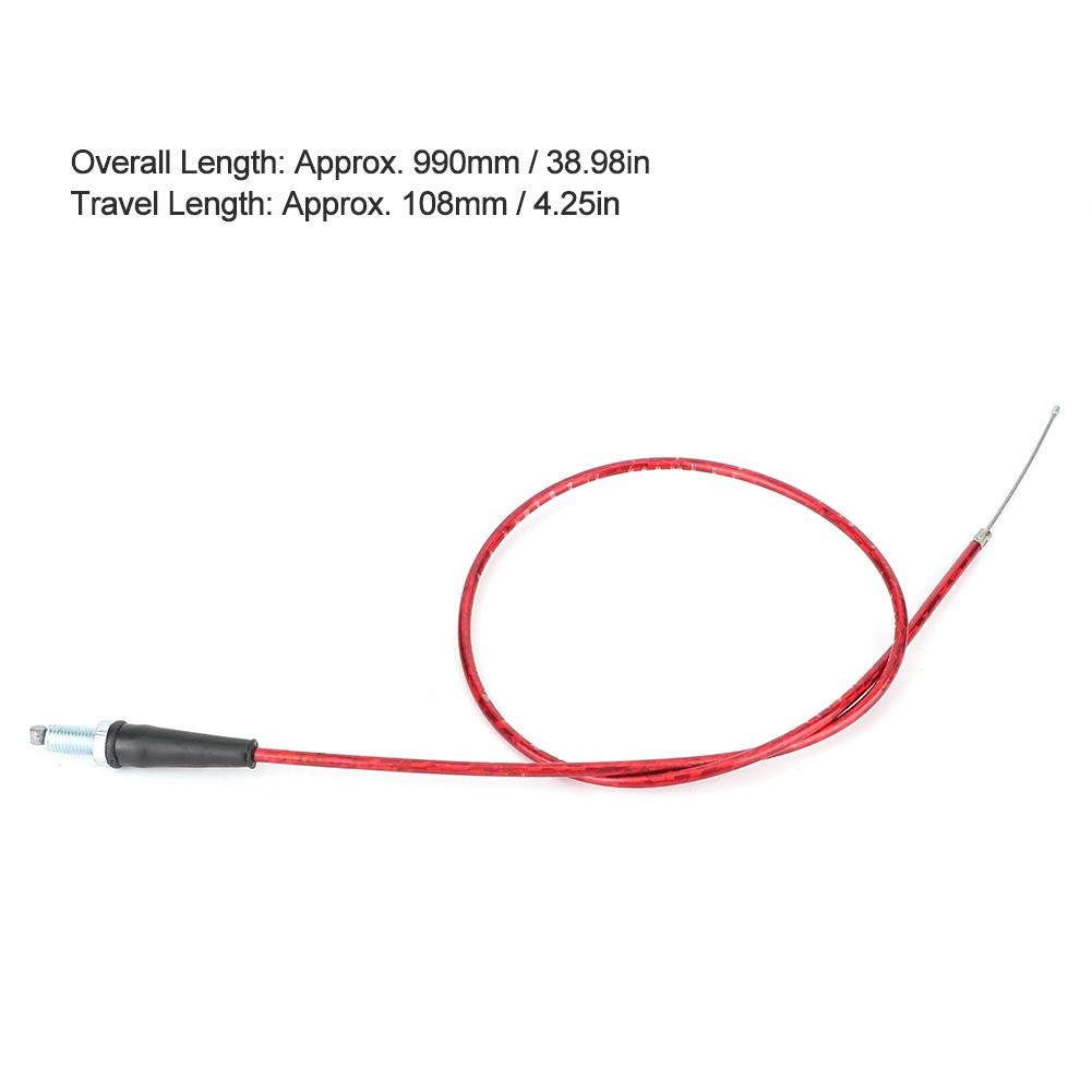 38.98inch Red Gas Throttle Cable Wire Line for Pit Dirt Bike Motocross Motorcycle