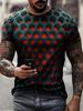 Sommer Männer T Shirts Optische Täuschung 3D Druck Grafik Rundhals T-shirt Casual Kurzarm Tops Streetwear Fashion Kleidung