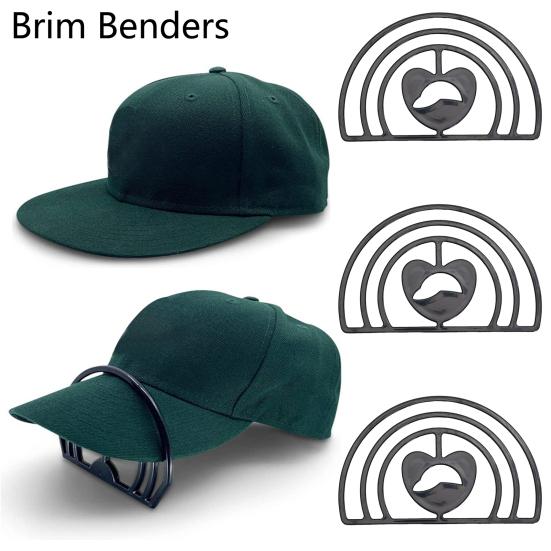 Hat Brim Bender Simple Operation Minimalistic Trace-less Sturdy Easy to Store Modeling Solid Color Hat Brim Curve Shape Bender Home Supplies