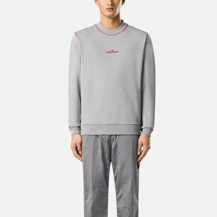 Stone Island SS25 Year Of The Snake Limited Edition Logo Embroidered Ribbed Collar Long Sleeve Sweatshirt Unisex sweatshirt K1S456100001S0124-V0060