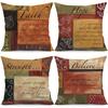 1Pc Christian Bible Verse Throw Pillow Cover, 2D Double-Sided Print Polyester Pillowcase, Faith Hope Strength Believe Decorative
