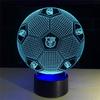 Night Led 3d Light Football Desk Lamp Illuminating Lights 7 Color Remote Gift