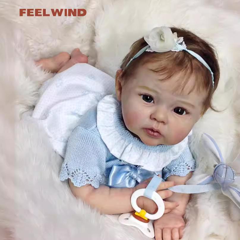 

50cm Realistic 3D Reborn Doll with Veins and Cloth Body 50cm