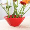 Ceramic Flower Frog Bowl Japanese Ikebana Vase Floral Arrangement Holder Desktop Flower Pot for Home Office Wedding Festivals