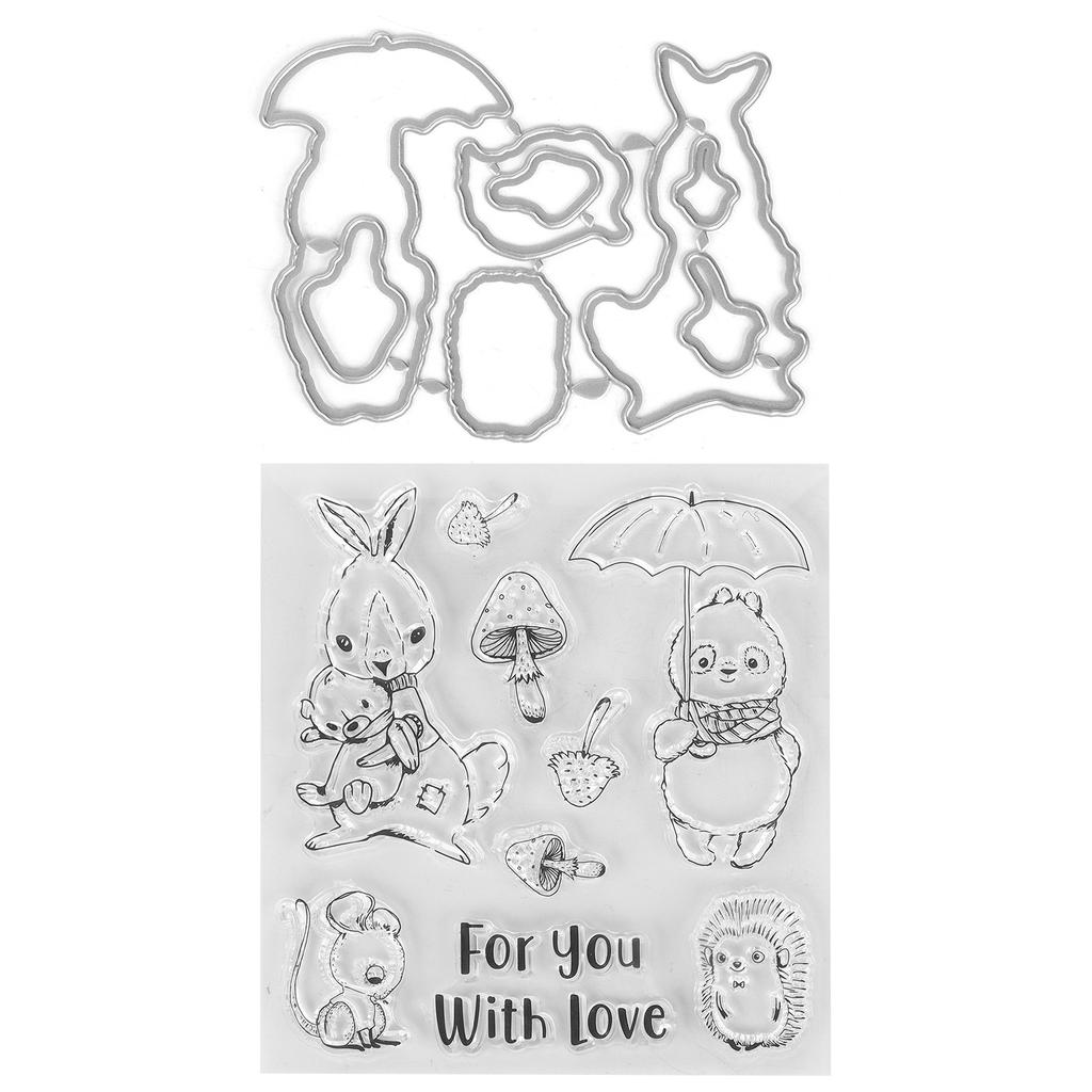 Transparent Stamp  Clear Reusable Skin‑Friendly Clear Stamp for Card Making Decoration Scrapbooki