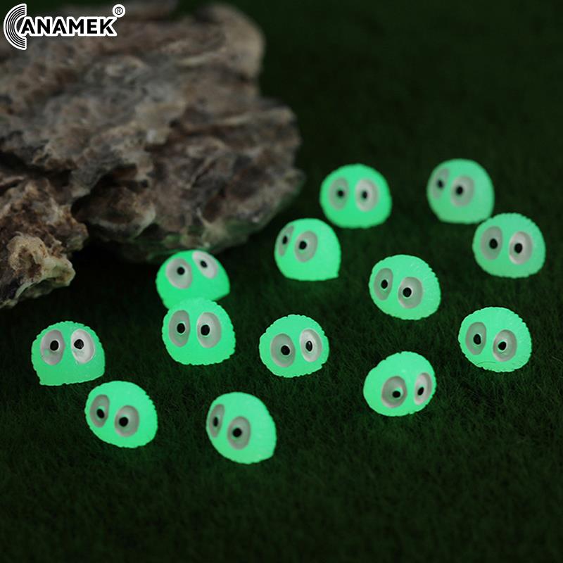 10pcs Dust Elf Glowing Miniature Ornament Studio Ghibli Home Room Party Decor Accessories Cute Kawaii Micro Landscape Decoration