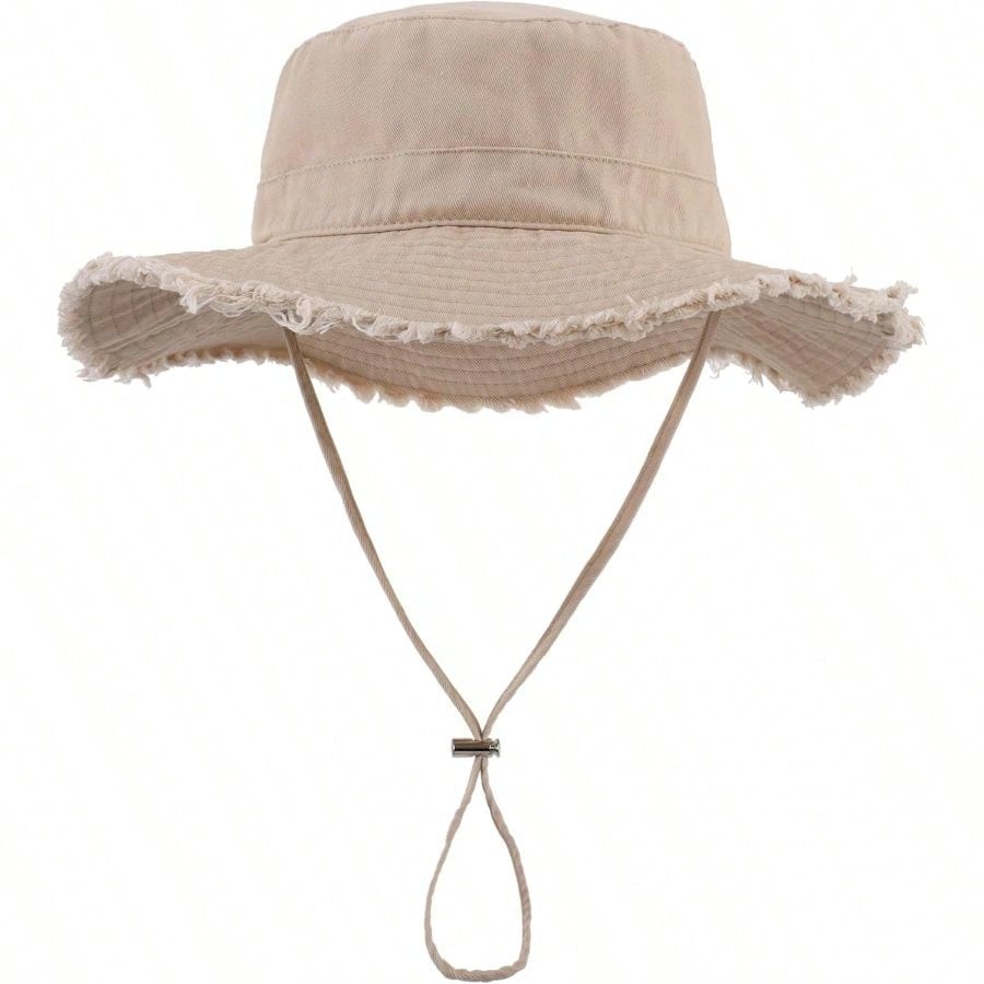 Zealous Sole Women's Cotton Sun Hat Floppy Wide Brim Bucket Hat Foldable Gardening Hat Breathable Summer Travel Beach Hat Upf50+