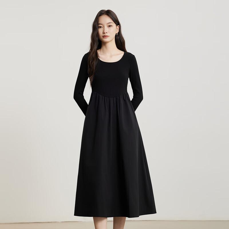 Gejin Elegant Slim Fit Long Sleeve Long Dress