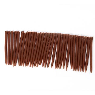 30PCS 51MM Fishing Tackle Sleeves Anti Rigs Carp Fishing Accessories(Brown)