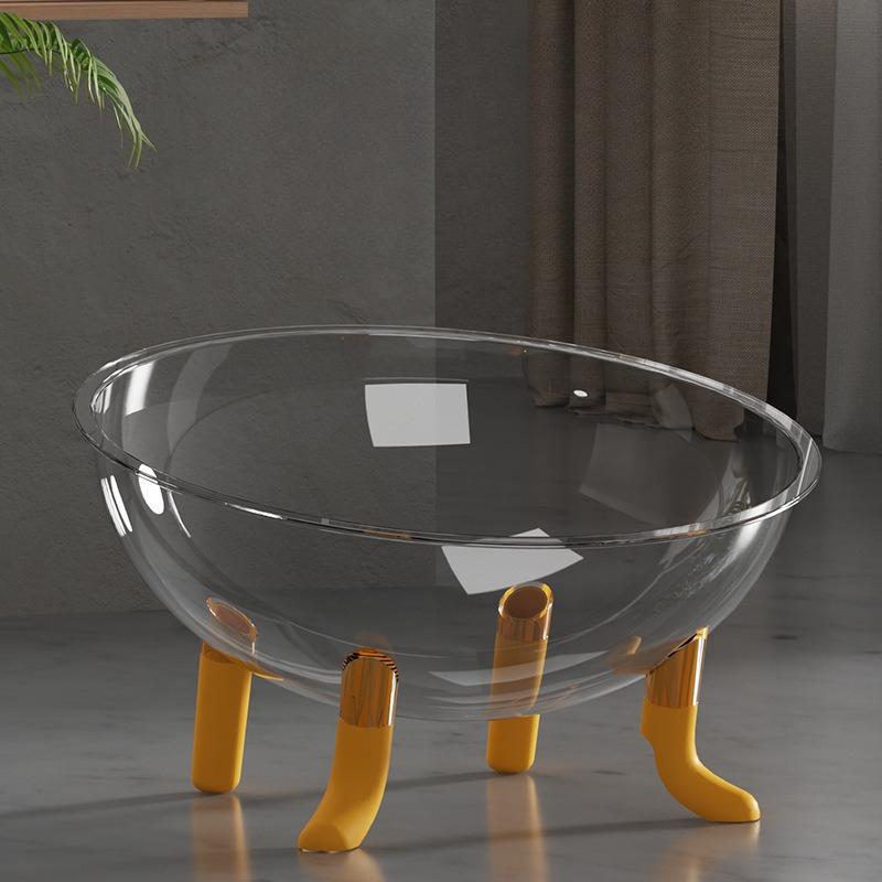 Raumkapsel Großes Katzenbett Sommer Ganzjahres Hochtransparenter Drehteller Katzenspielzeug Haustierbedarf