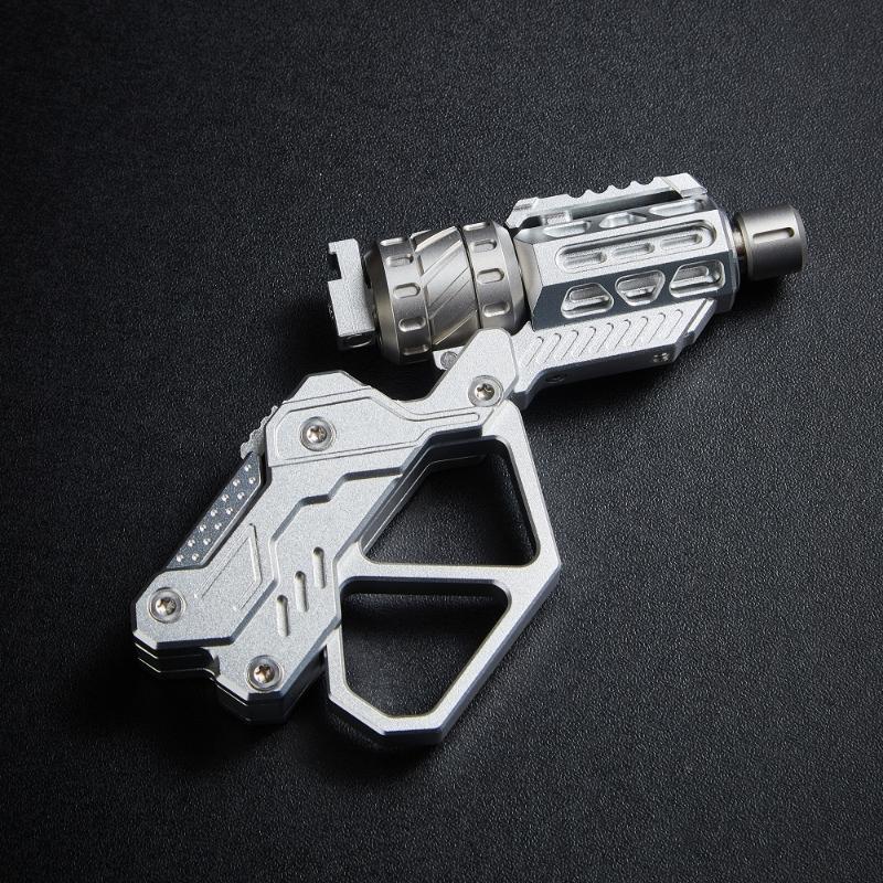 EDC QT-3000 Revolver Flip Push Slider Gun Telescopic Folding Decompression Fidget Spinner Stress Relief Metal Fingertip Gyro Toy