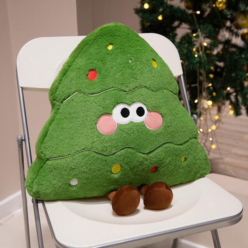 

Ins Style Christmas Tree Pillow Sofa Cushion Girls Sleeping Pillow Plush Cute Gift Bay Window Decoration Pillow 50cm