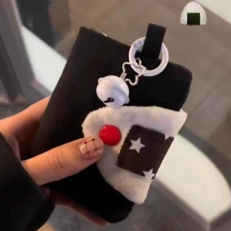 2026 Japanese Cute Rice Ball Card Holder Coin Purse Money Card Fashion Canvas Portable Small Bags Storage ID Bag for Women Gifts