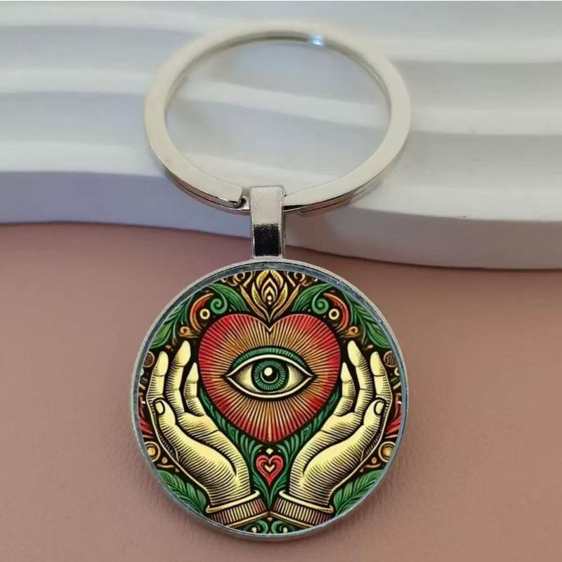Mystery Eye Vintage Zinc Alloy Keychain - Men's Unique Fashion Accessories, Perfect Gift Choice,