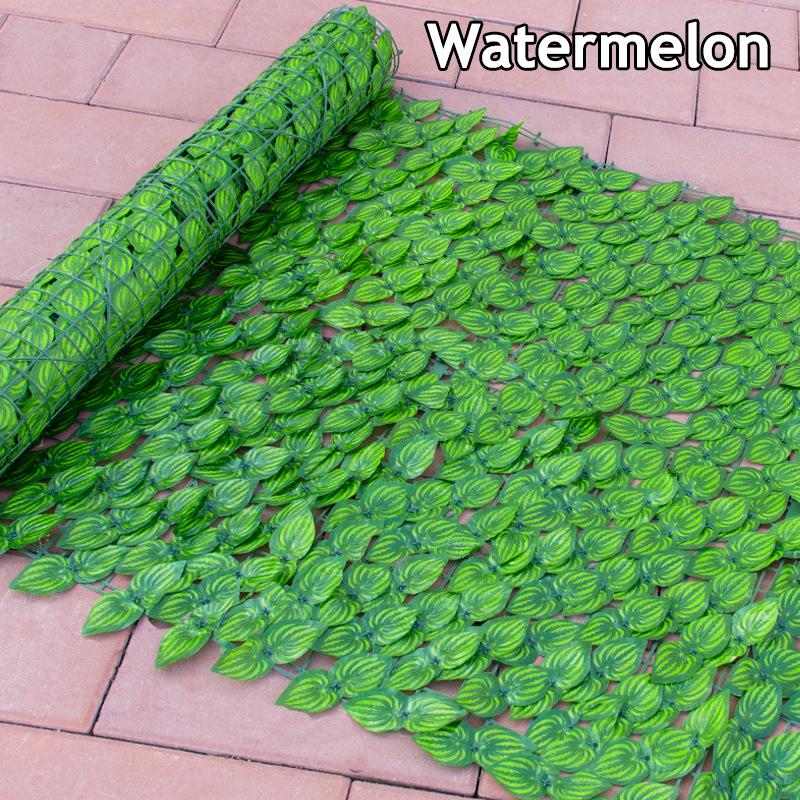 50x100cm Artificial Green Leaf Fence Panels Faux Privacy Fence Screen for Home Outdoor Garden Balcony Decoration