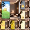 Cute Little Yellow Duck Case For Samsung Galaxy A73,52,71,53,32,72,41,J7,22,Note,31,8,9,Soft Black Silicone Cover