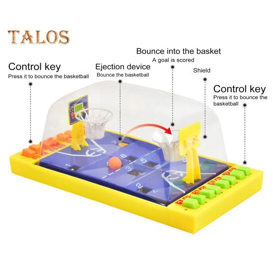 Basketball-Brettspiel für 2 Spieler, interaktives pädagogisches Finger-Push-Basketball-Startspielzeug, Mini-Basketballplatz, Indoor-Basketball-Korbspiel
