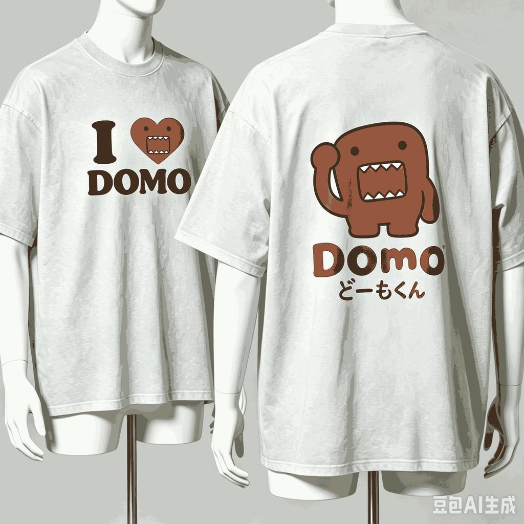 Domokun For Fan Gift Tshirt Unisex Unisex Harajuku Oversized Unisex Short Sleeve Streetwear High Quality Couples Classic Breathable