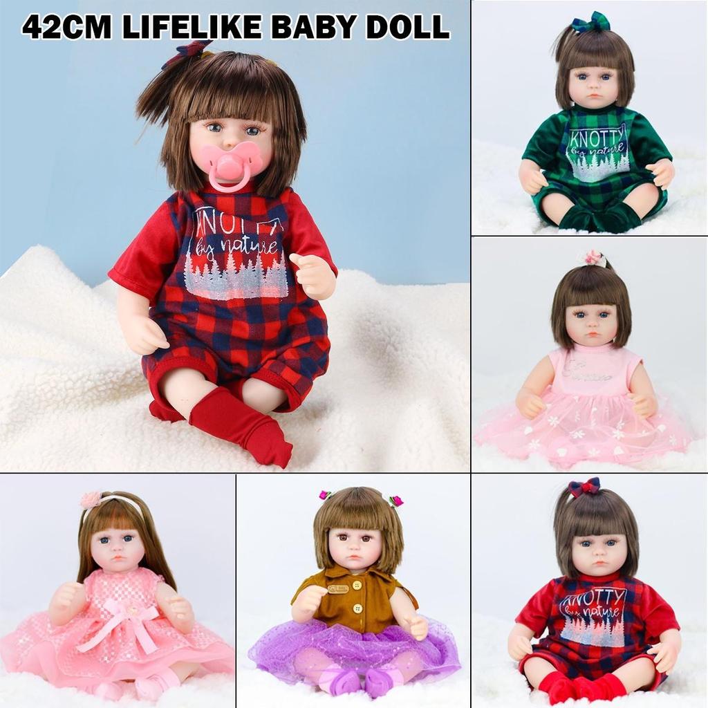 16 pulgadas hecho a mano silicona muñeca realista renacido bebé muñecas ...