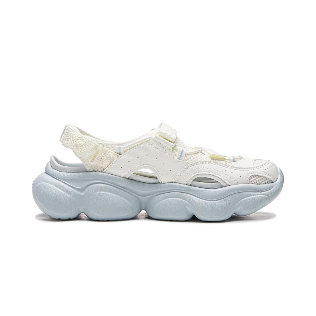 Li Ning Cloud Slip Resistant, Abrasion Resistant, Lightweight River Trekking Sandal Women's Mist White AGUW016-5