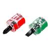 2pcs Mini Small Portable Radish Head Screw Driver Transparent Handle Repair Hand Tools Precision Car Repair Screwdriver Kit Set