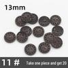Natural Retro Coconut Shell Round Buttons for Children's Clothing